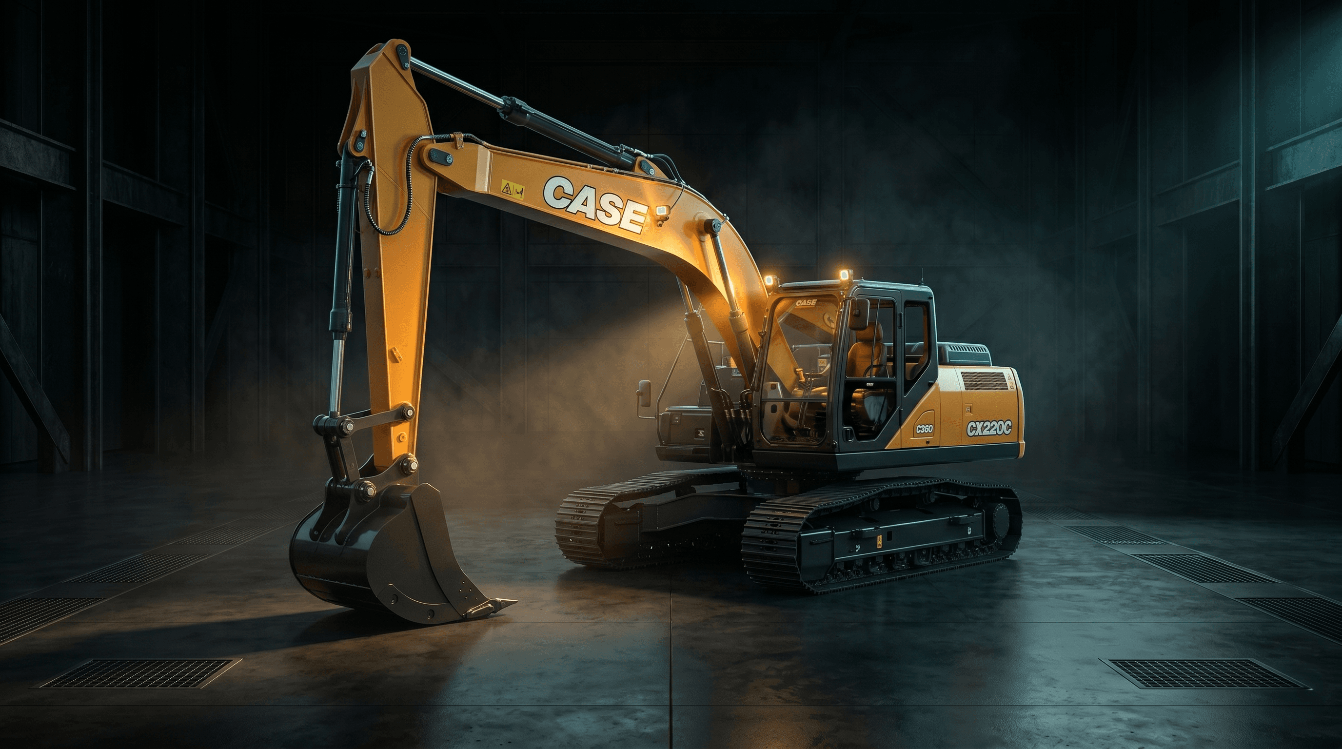 CASE excavator ready for heavy-duty work